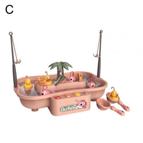 Kreative Interessante Elektrische Interessant Kunststoff Interaktive Spielen Angeln Spiel Wasser Spielzeug einstellen: C