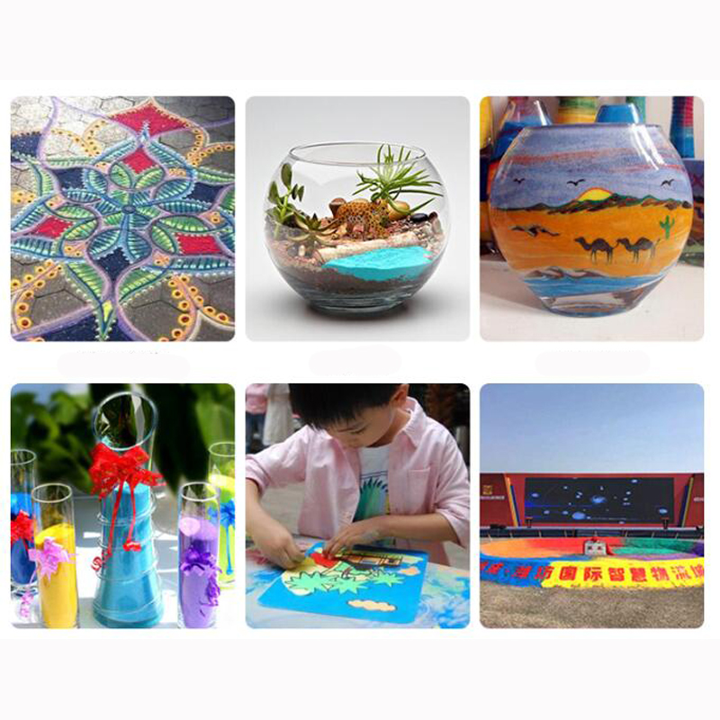 30g Quartz Fine Sand Micro Landscape Decor DIY Sand Table Model Material Decoration Home Garden Building Tool 8D
