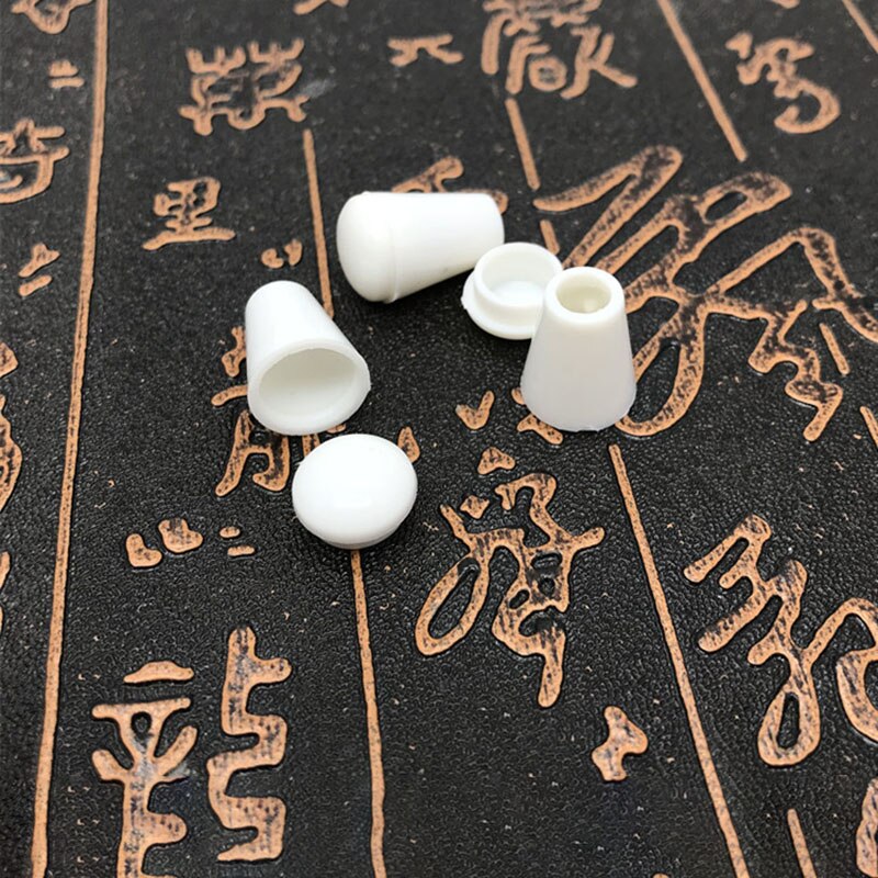 Meetee 50pcs Plastic Rope Stopper Cord End 14mm for Hat Clothing Pants Waist Belt Drawstring Rope Buckles DIY Accessories DY207: white