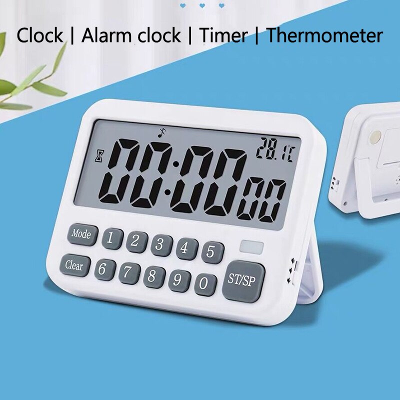 Digital Kitchen Timer, Large Display Cooking Timer Cycle Count Up/Down Timer with Digits Directly Input, Loud Alarm