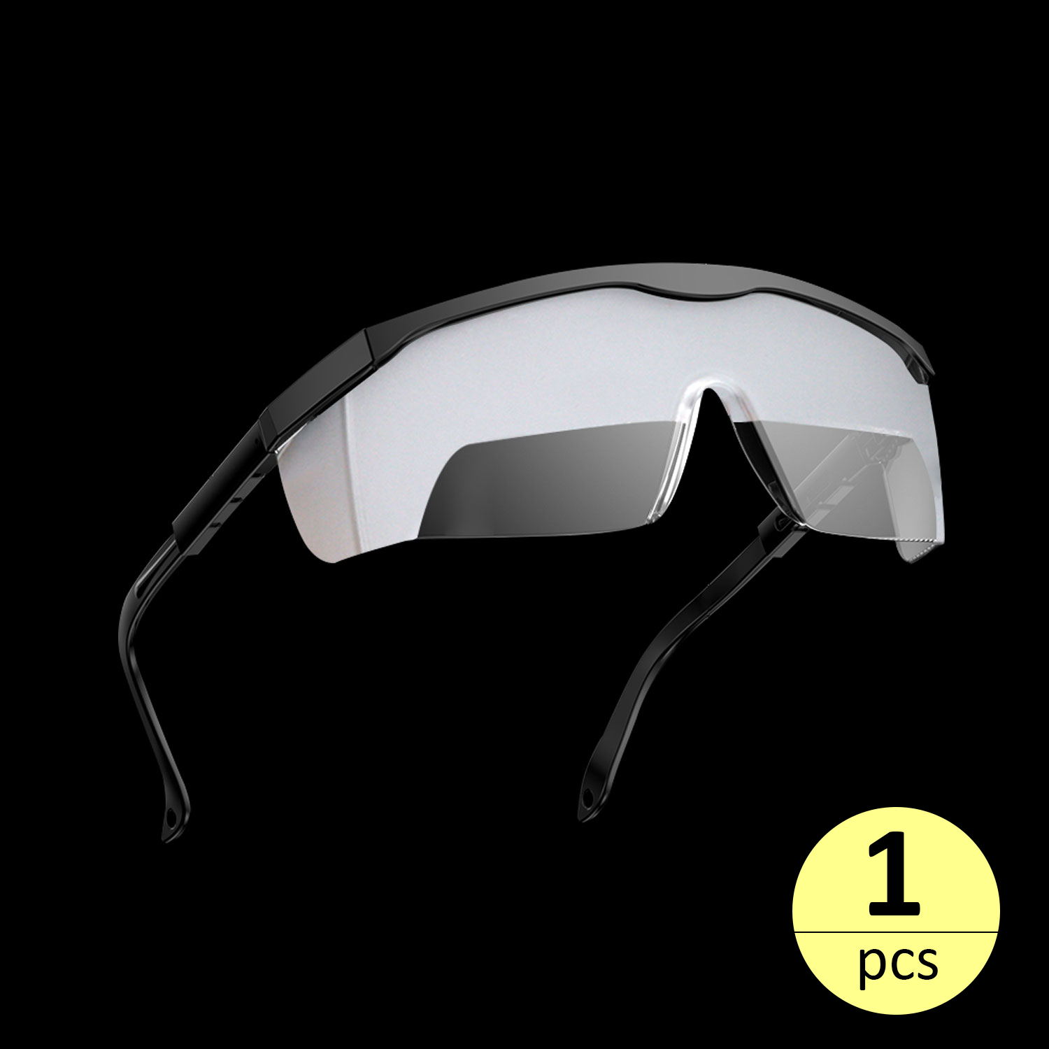 Gafas de sol con limitación de visión, antivaho, antiarañazos, a prueba de polvo, sombreado para piloto, entrenamiento de instrumentos IFR con patillas ajustables: Oro