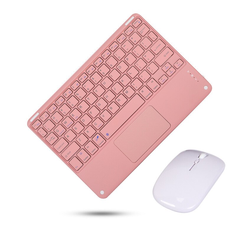 For IPad 7th 8th 9th Generation tablet Keyboard for IPad 10.2 Pro 11 Air 4 10.9 Air 2 Air 9.7 Keyboard Funda: peach keyboard M