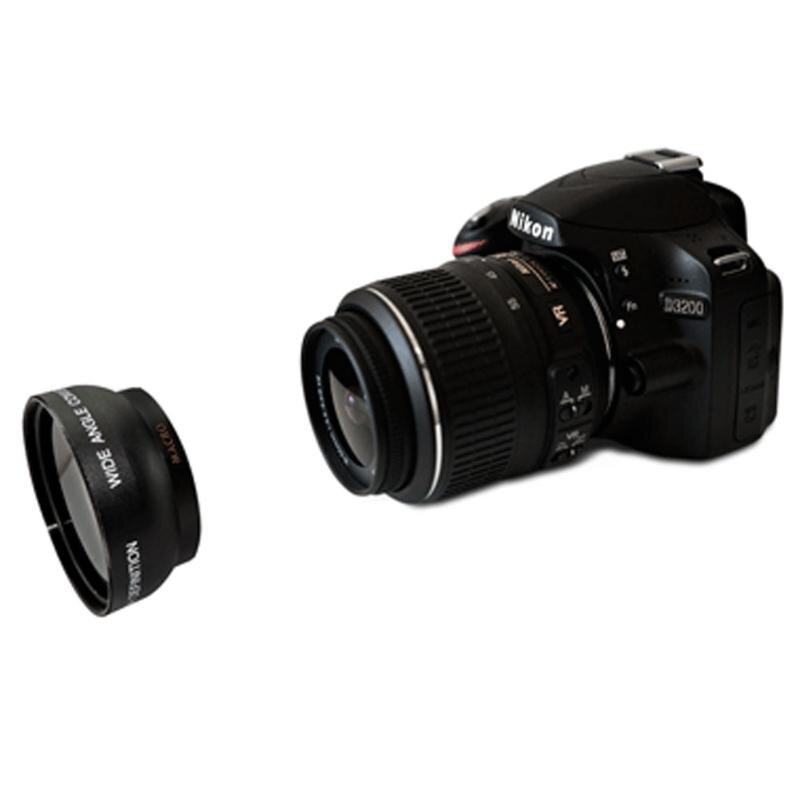 2x højopløsnings teleobjektiv 52mm kamera teleobjektiv optik telekonverter til nikon af-s dx nikkor 18-55mm
