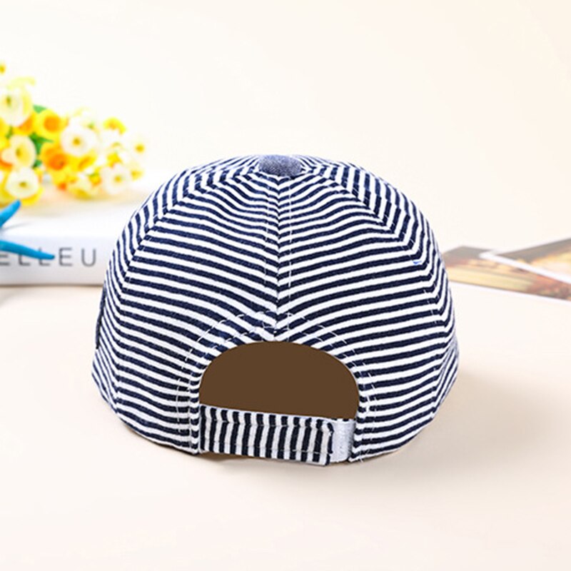 Barnelue om våren bomull låve stripe lue takrenne baby jenter baby pentagram utendørs sport skyggelapper  tg0118