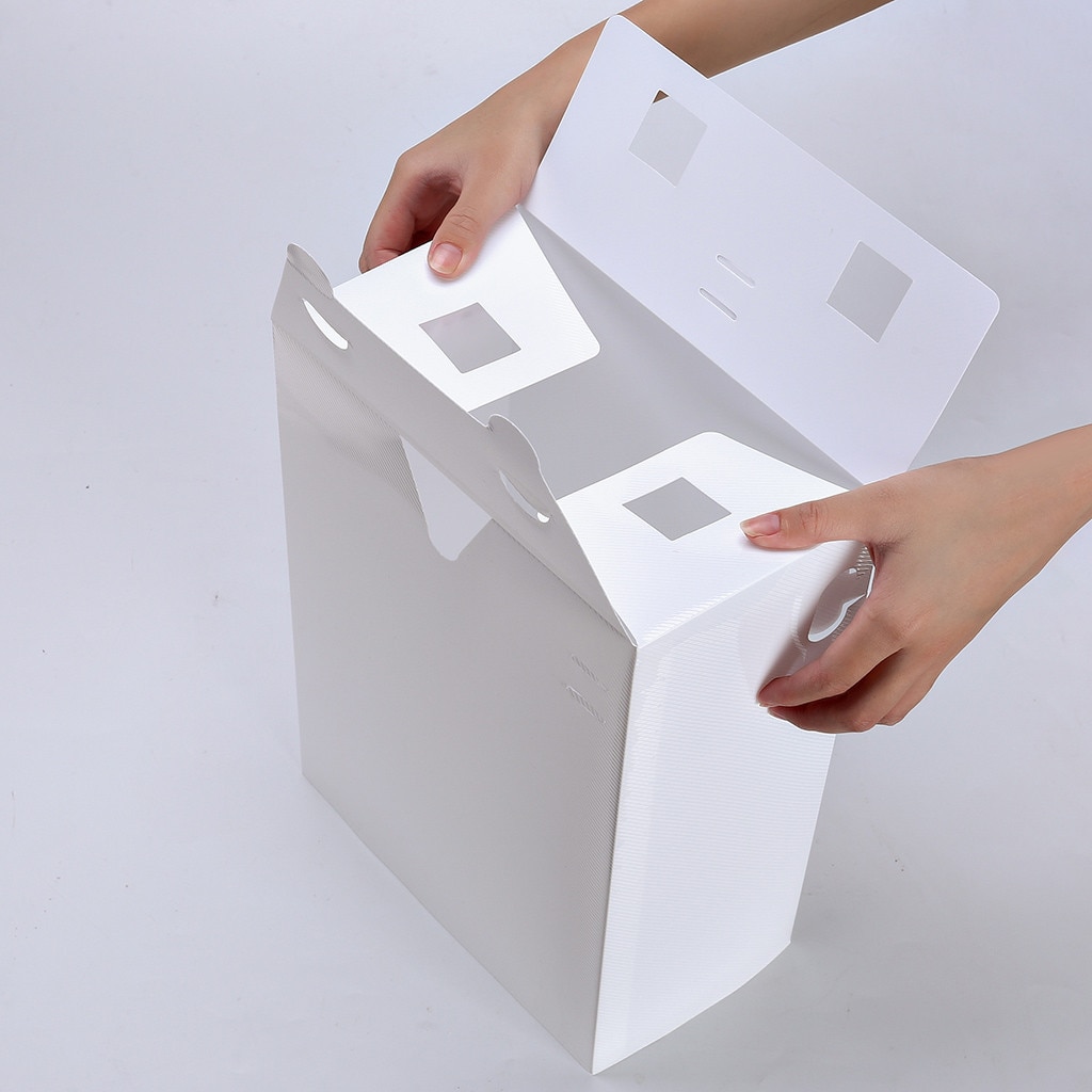 1PC Home Shoes Box Foldable Clear Shoes Storage Box Plastic Stackable Shoe Organizer Stackable Stacking Space Saving Master#J8