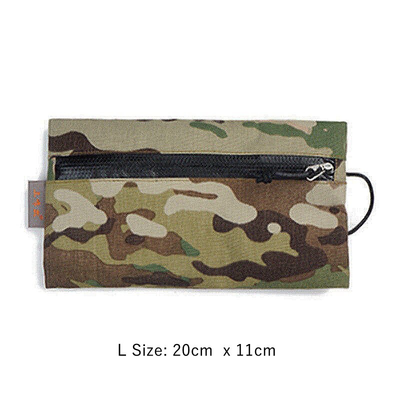 3F UL Gear X-PAC-Bolsa de almacenamiento de tela con doble cremallera lateral, portátil, pequeña, impermeable, ultraligera, para acampar y senderismo: L Size Camouflage