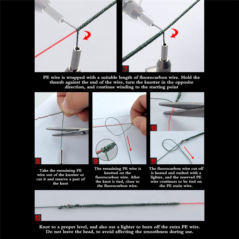 Vissen Spoel Knoper Fg Gt Rp Lijn Draad Knopen Gereedschap Kabel Connector Vislijn Winder Assist Knopen Machine