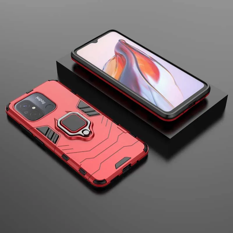 Til redmi 12c cover stødsikkert panser cover til xiaomi redmi note 12 pro plus bagcover redmi 12c 12 c redmi 12c global telefoncover: Aluminium / Sort