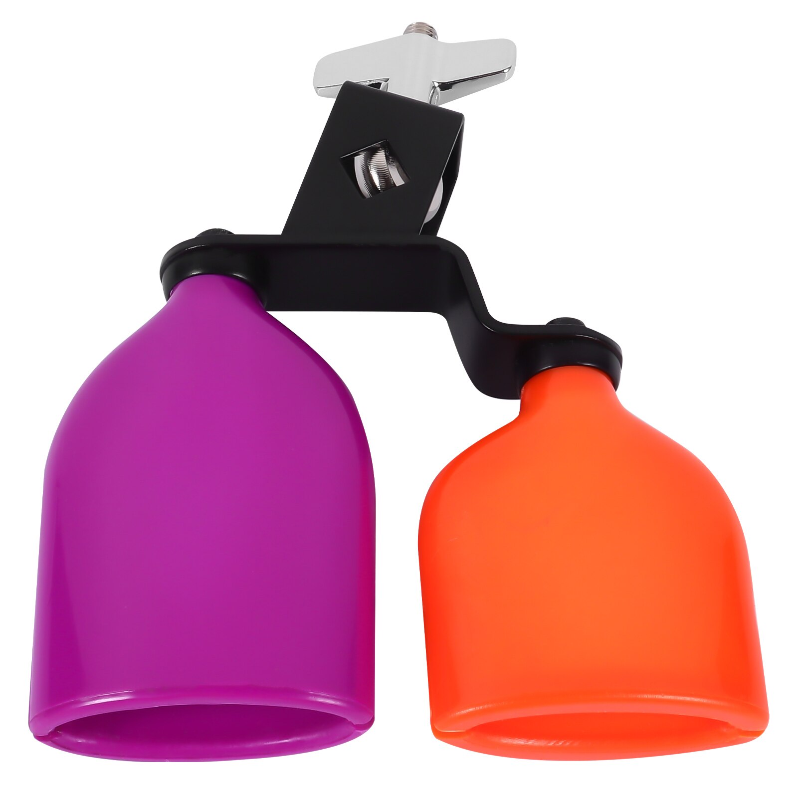 Double Mounted Cowbell High And Low Tone Cow Bell Percussion Instrument Supply