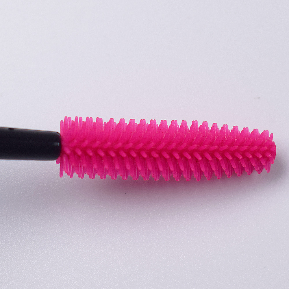 50 pestañas postizas cosméticas cepillo de pestañas de silicona repetido muchas veces alargamiento de pestañas femeninas herramienta de belleza