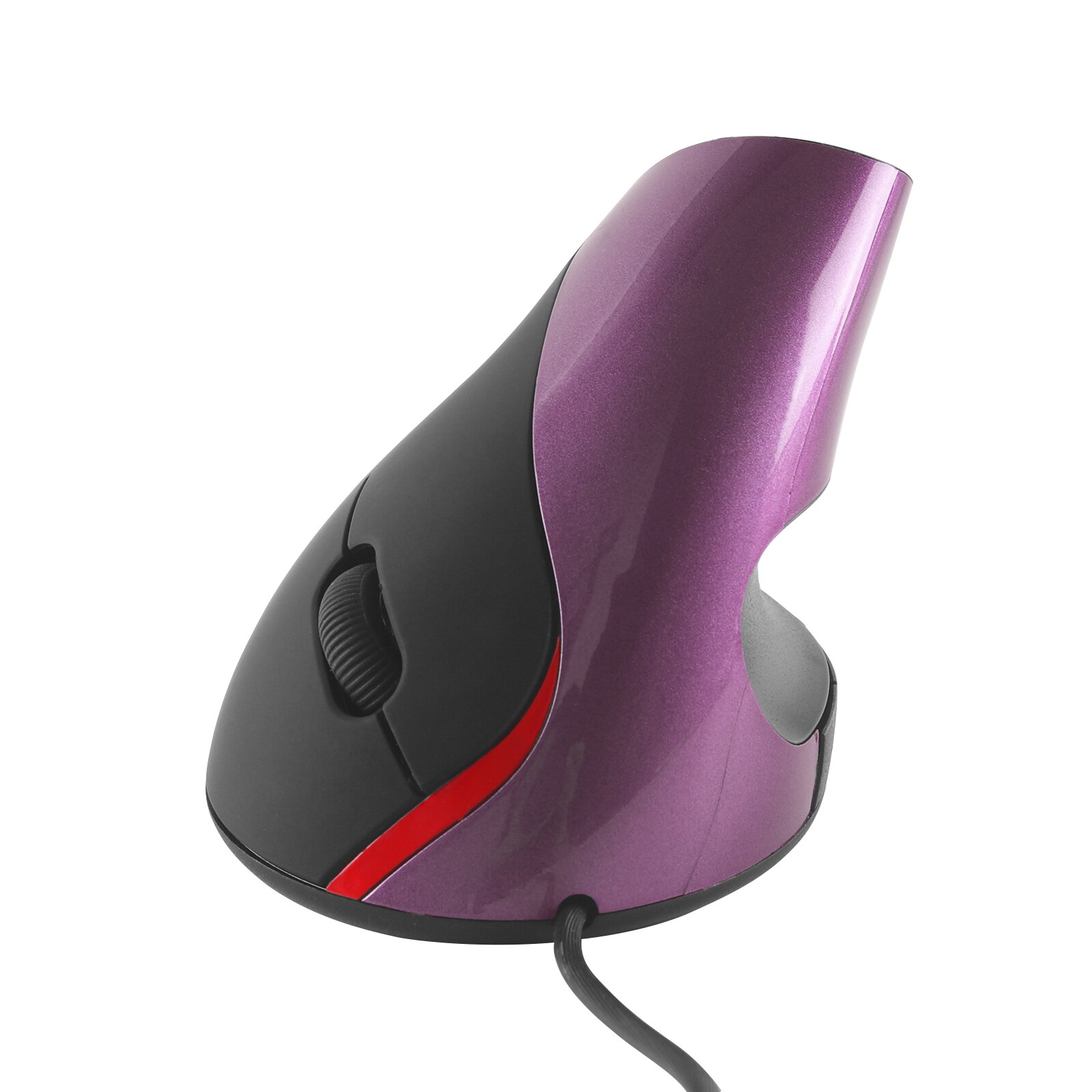 Chyi Bedrade Ergonomische Verticale Muis Usb Kabel 1600 Dpi Optische Pc Mause Gamer 5D Computer Gaming Muizen Voor Laptop Notebook: Paars
