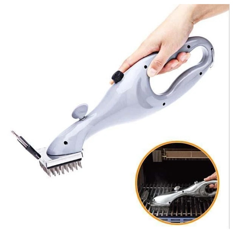 Roestvrijstalen barbecue reinigingsborstel, buitengrillreiniger met stoomkracht, bbq-accessoires, grillen, bbq-gereedschap, kookgereedschap