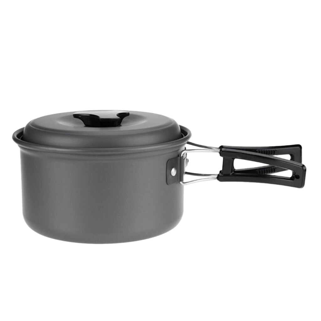 Foldable Outdoor Camping Cooking Stove Pan Cookset Cooking Utensil Picnic Cooking Pot Cookware Cooking Supplies