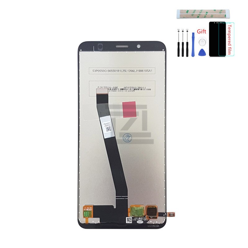 Für Xiaomi redmi 7A LCD Display Touchscreen Digitizer Montage mit Rahmen für redmi 7a display ersatz Reparatur Ersatzteile: Black No Frame