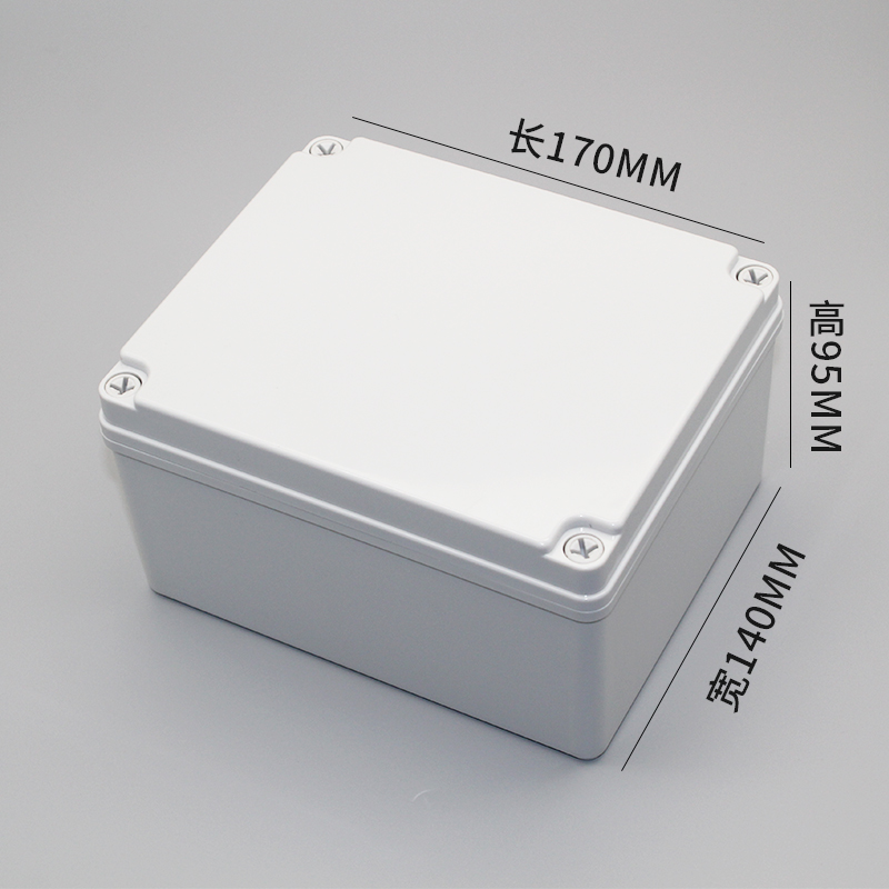 Waterproof Junction Box ABS Electronic Project Instrument Case Electrical Outdoor IP67 Project Box Plastic Enclosures Housing: 170x140x95mm
