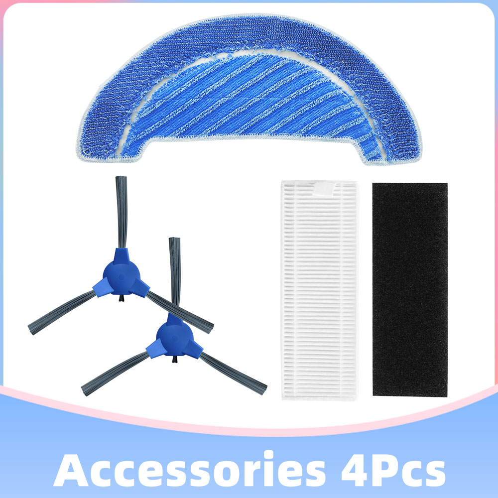 Compatible con Cecotec Conga 1090 1099 1990 Connected 1790 Ultra Titanium 990 999 Vital Piezas Cepillo principal Filtro Mop Paño: Verde militar