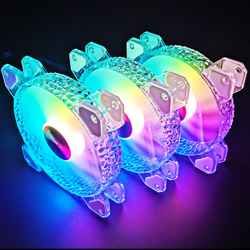 120mm Cooling Fan Mute RGB 4PIN 12V Lighting Quiet Fan for Desktop Chassis CPU PWM 3PIN ARGB AURA Radiator Cooler Heatsink