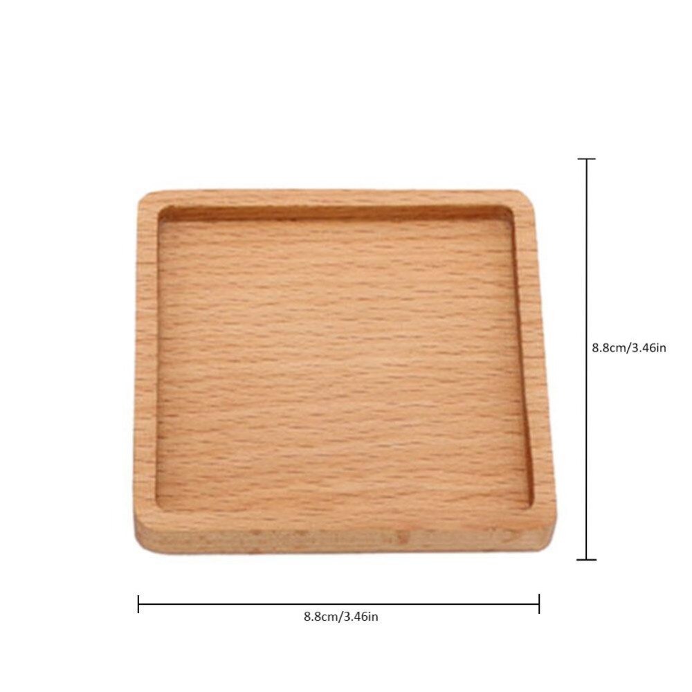Plato redondo de madera de haya para cena, bandeja occidental de servicio de postre, organizador de aperitivos, fruta seca, soporte para decoración del hogar, 1 ud.