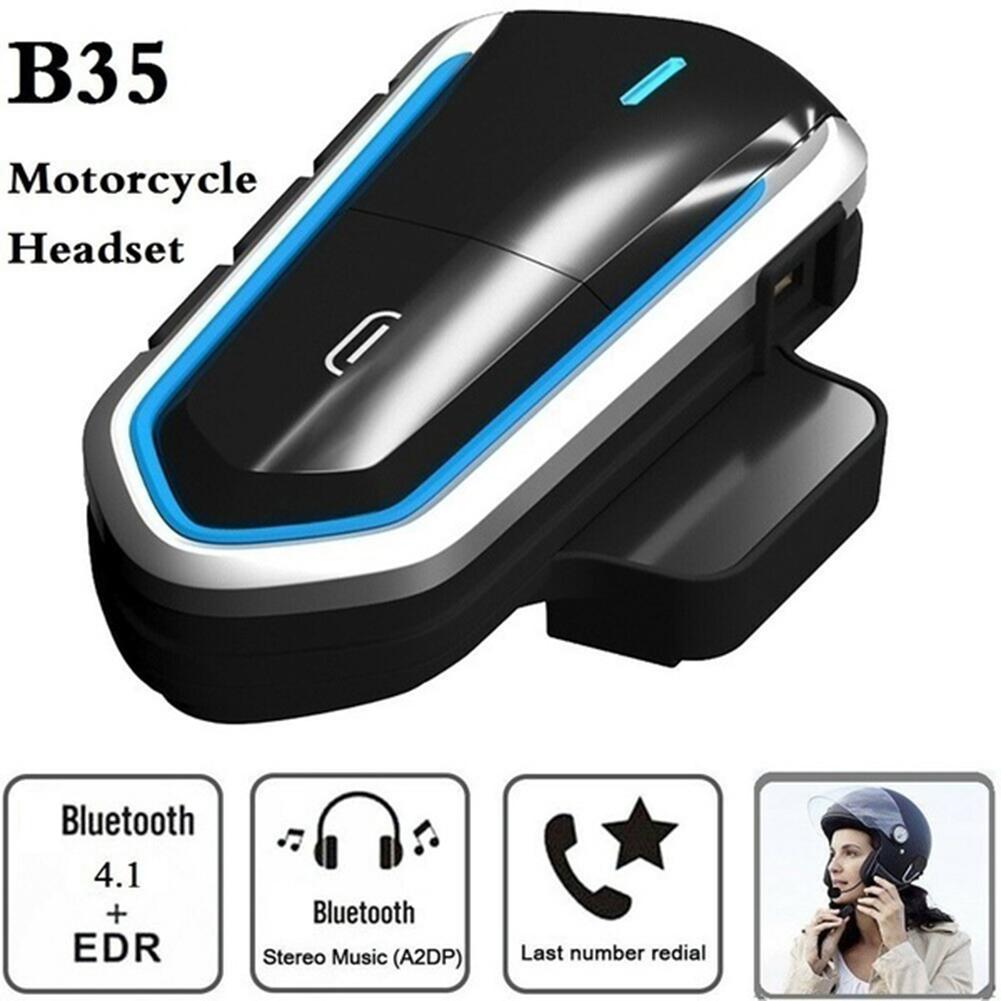 B35 Motorrijders Mini Helm Waterdichte Intercom Bluetooth 4.1 Headset Handfree Bellen Interphone Audio Kit