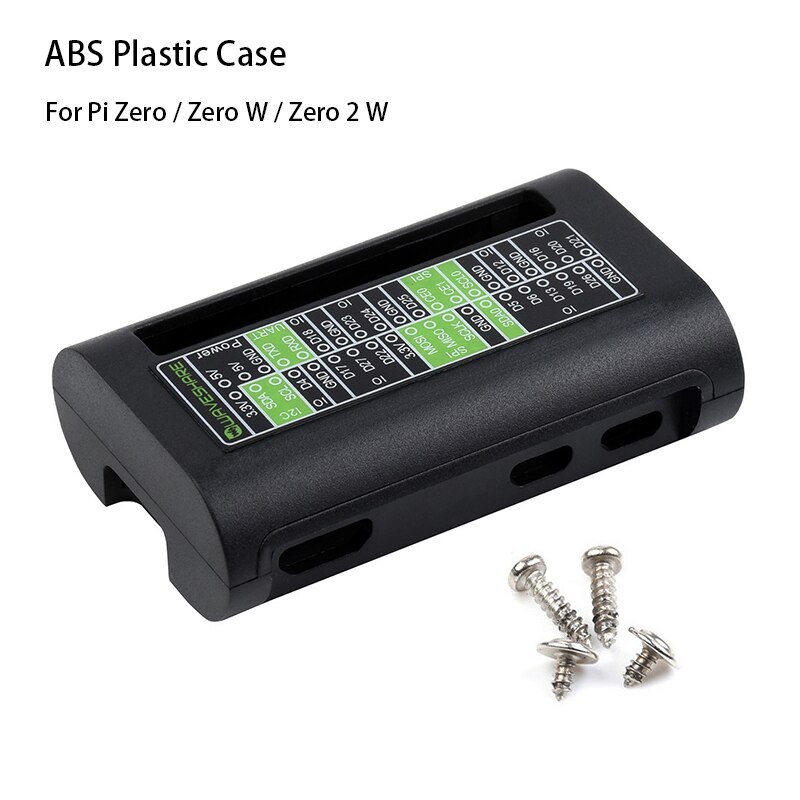 Rasberry Pi Nul 2 W Abs Case Plastic Bescherming Shell Behuizing Met Omgekeerd Gpio Slot Geschikt Voor Raspberry Pi Nul W/Wh