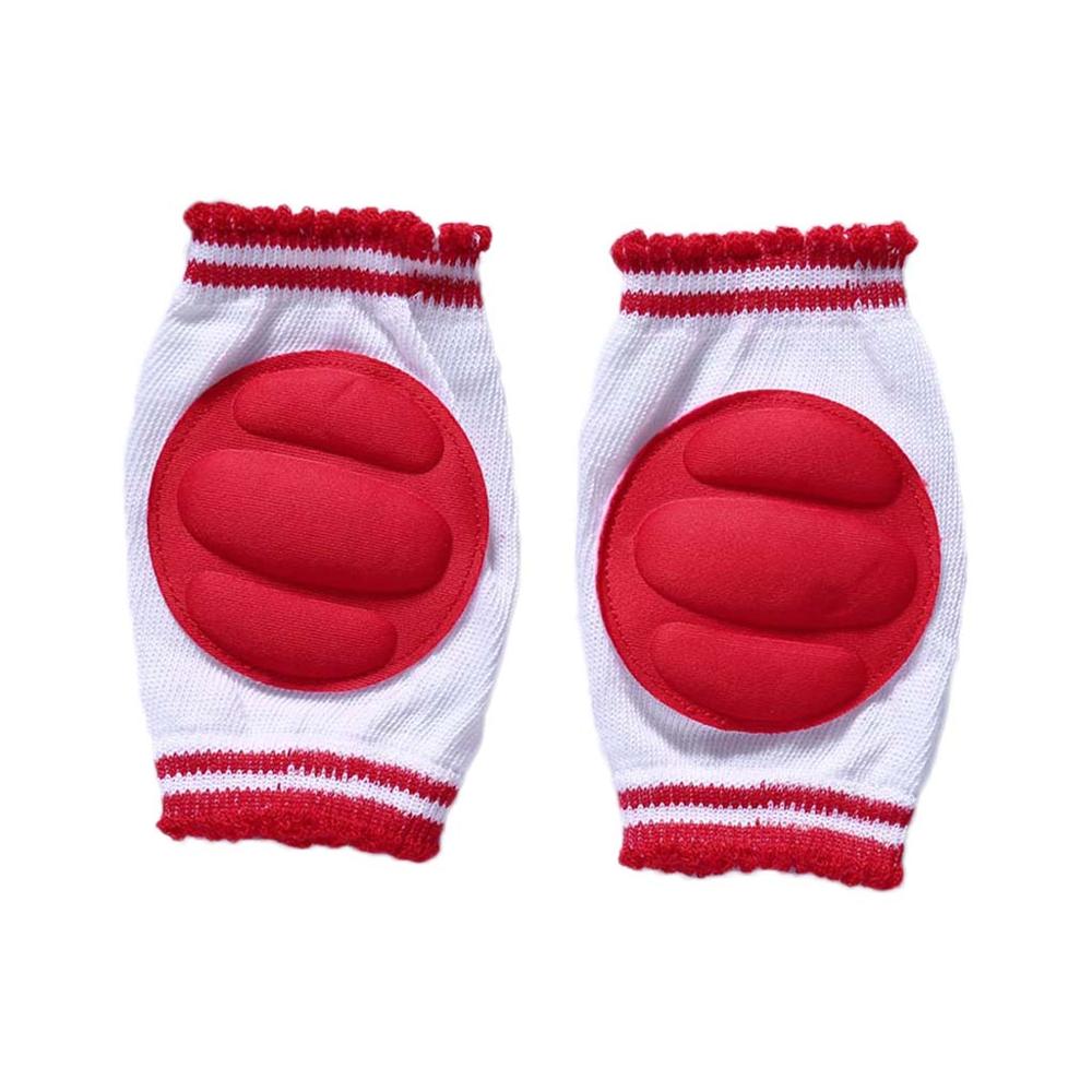 Kids Kneecap Breathable Knees Protector Crawling Leg Pads Elbow Cushion Toddlers: Red