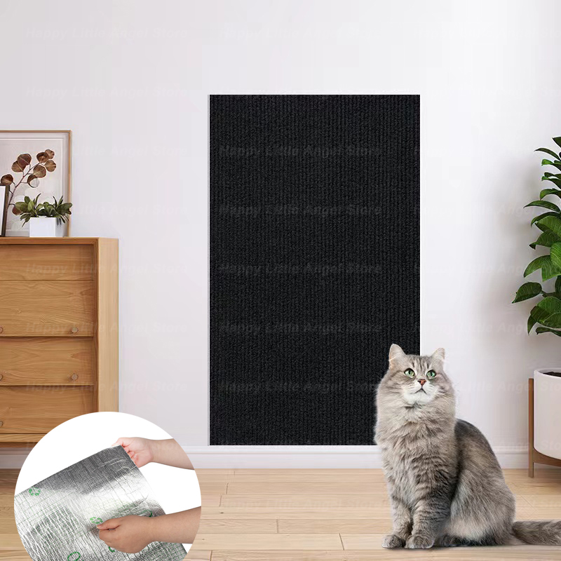 Katzen kratz schutz mit selbst klebendem Freiform schneiden Teppich matte Katzen kratz schutz Möbel Haustier Training Sofas chutz: XXL / Rot