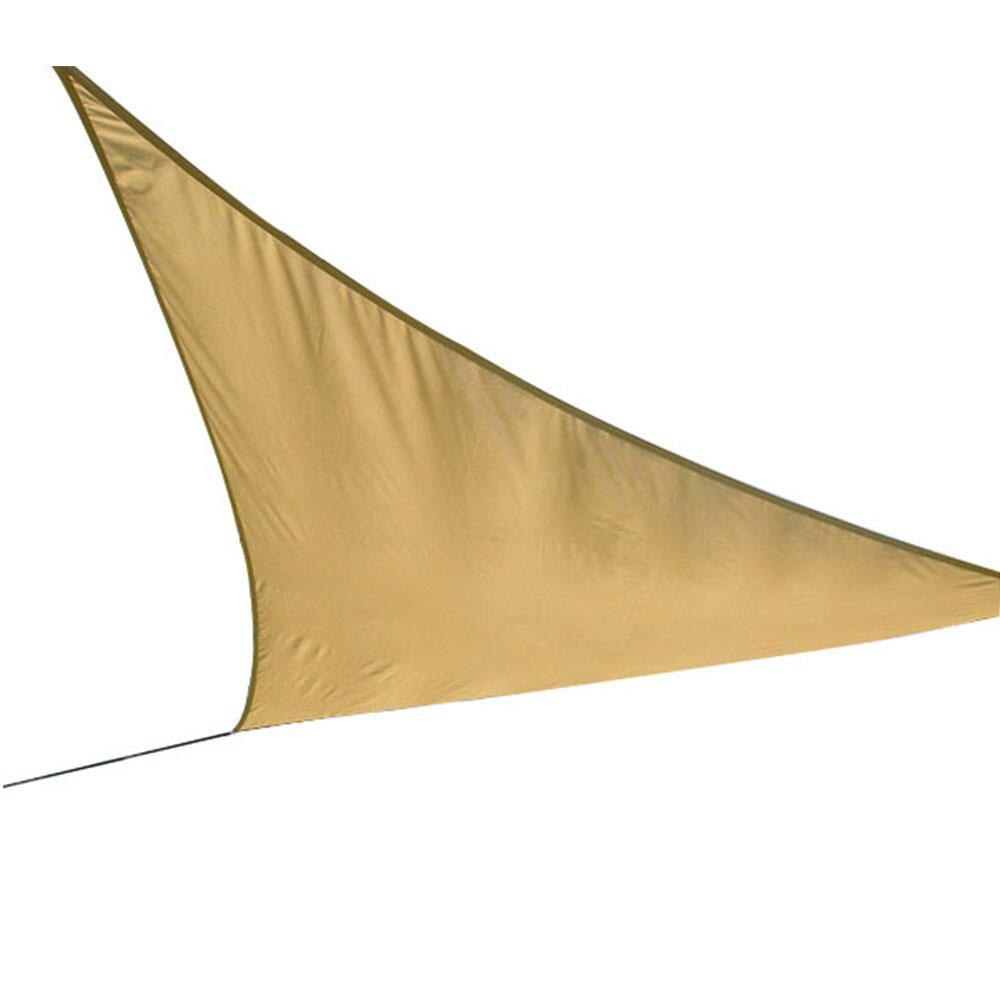 Vela de sombra portátil para exteriores, dosel práctico a prueba de humedad, toldo de tela Oxford para acampada, duradero: sand yellow