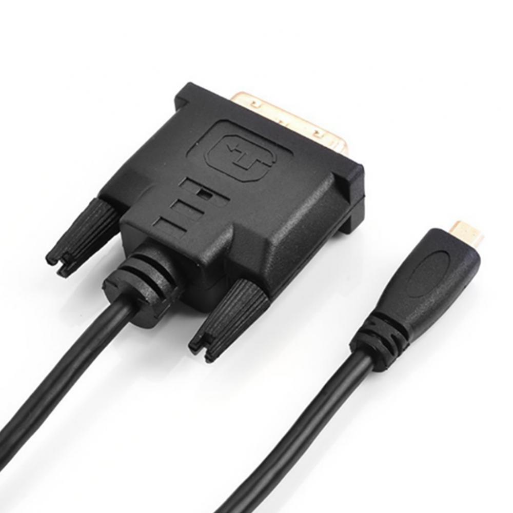 1.8M Vergulde Micro Hdmi-Compatibel Naar Dvi 24 + 1Pin Adapter Kabel Voor Hdtv Goede 6ft 0.3/1/1.8M