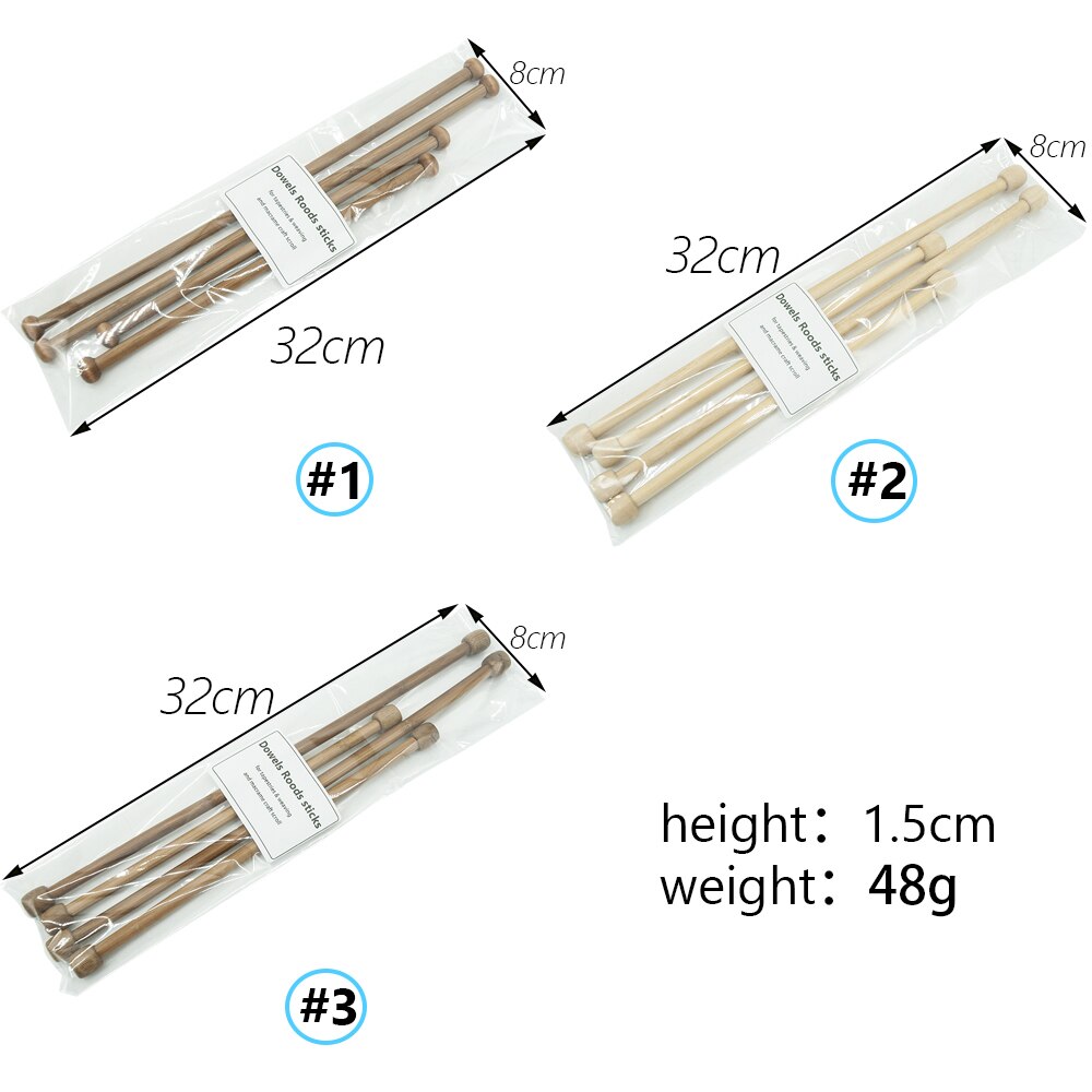 4Pcs Tapestry Poles Bamboo Tapestry Rods Hanging Sticks DIY Tapestry Accessories Wooden Tapestry woven round sticks