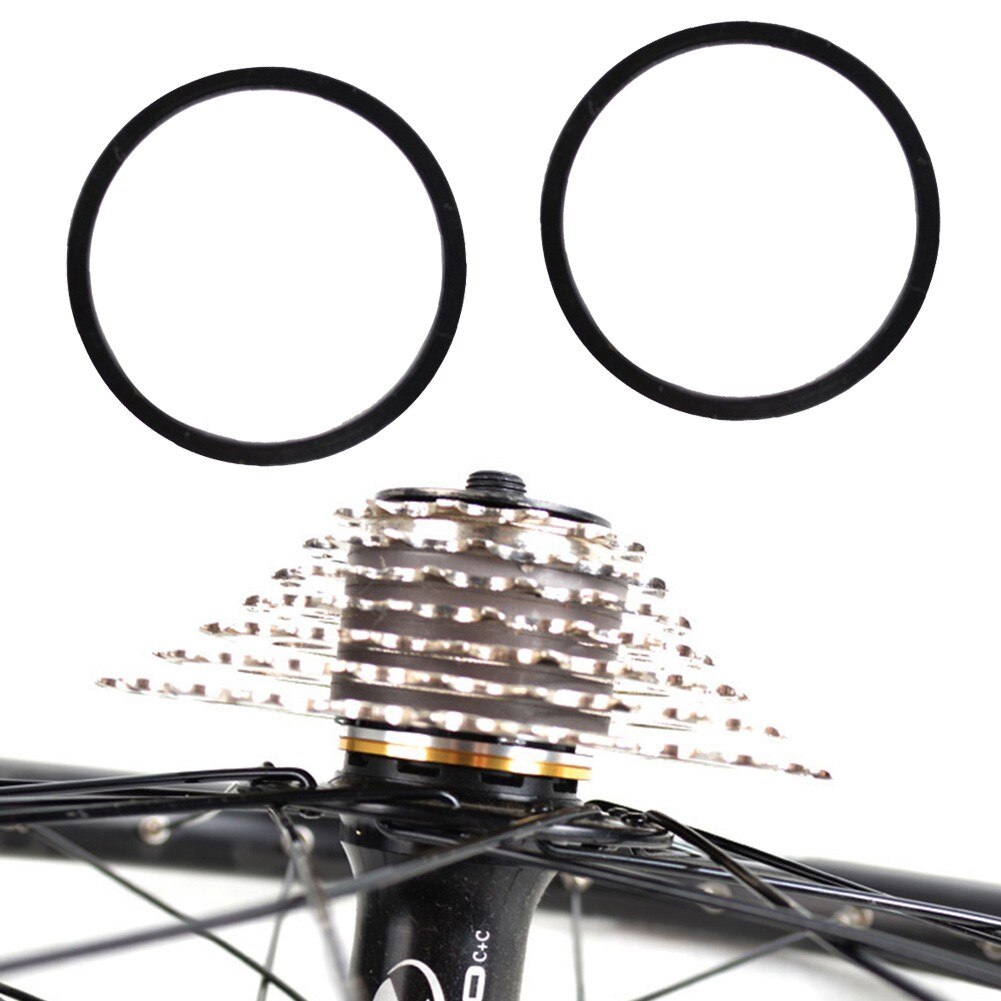 Ultralight Bicycle Bottom Bracket Spacer Shimano HollowTech II Steel Black Road Bike Freewheel Hub Gasket Washer Cycling Parts