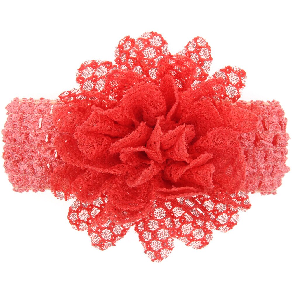 1 Piece MAYA STEPAN Children Girls Lace Flower Hair Head Band Accessories Baby Newborn Hair Rope Headband Headwear Headwrap: 8