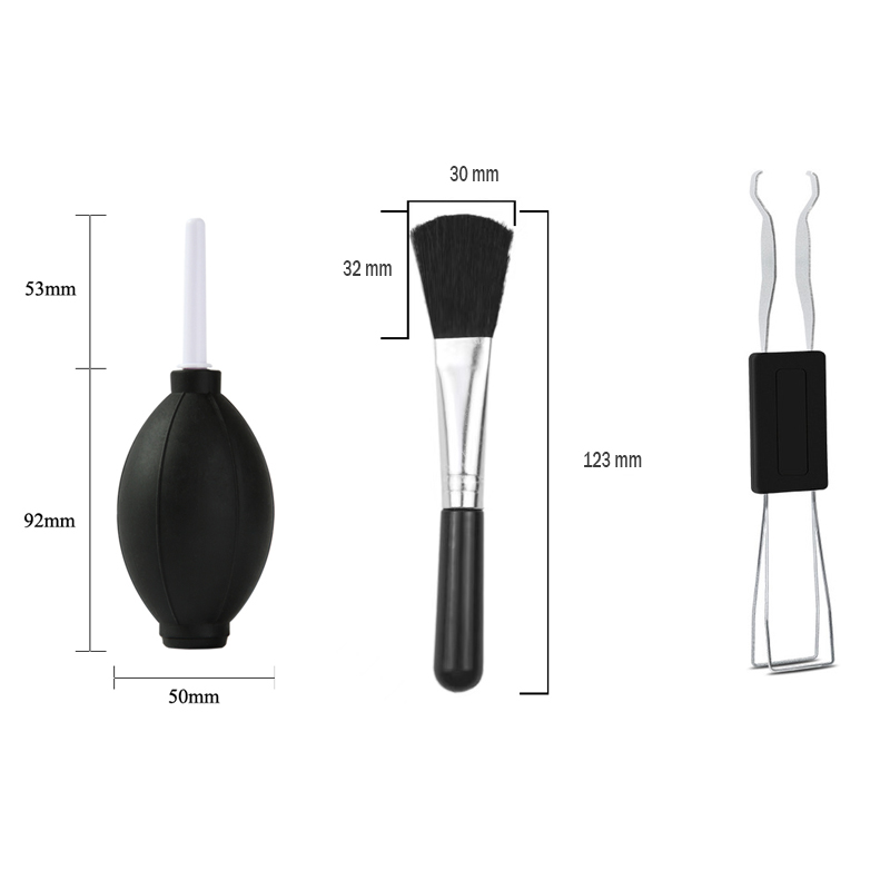 Stofblazer voor toetsenborden, antistofreinigingsborstelset, schakelaar- en toetsenkapverwijderaar, stofreinigingsborstel voor het reinigen van computertoetsenborden.