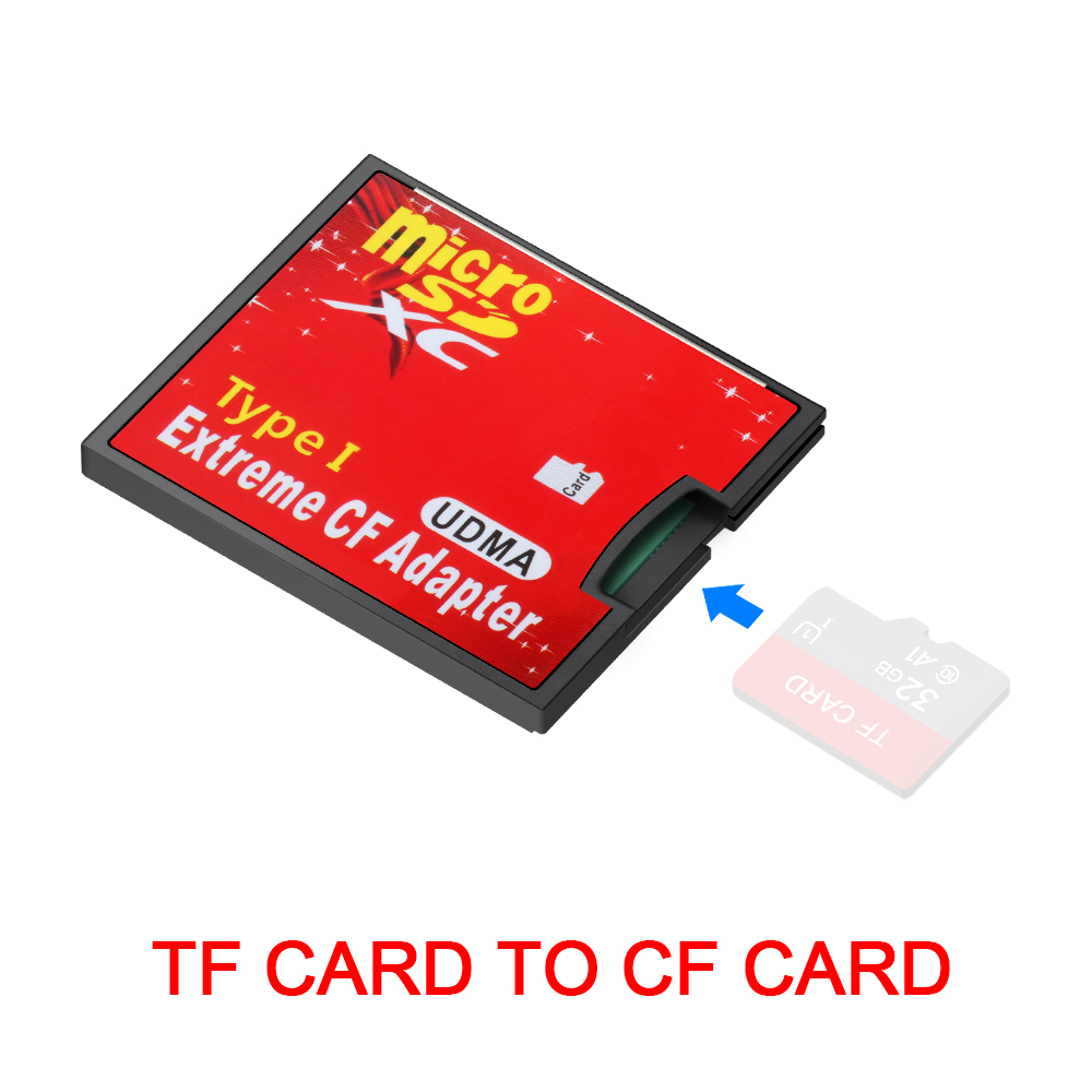 Rocketek Micro SD TF para CF/SD Conversor Adaptador de Leitor de Cartão de Memória MicroSD SDHC para Compact Flash Tipo I: TFCF