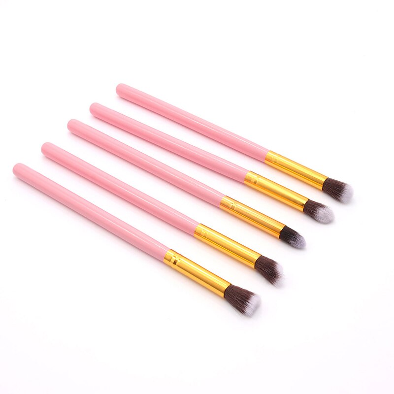Makeup børster sæt 1-20 stk/parti øjenskygge blendende eyeliner øjenvipper øjenbryn make up børster bløde øjenskygge børster: S. -5 stk