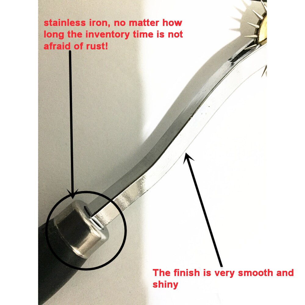 DIY Overstitch Wheel Leather Stitch Spacing Paper Perforating Tool Roulette 4mm Leather Cloth Wheel Paper Craft Tool