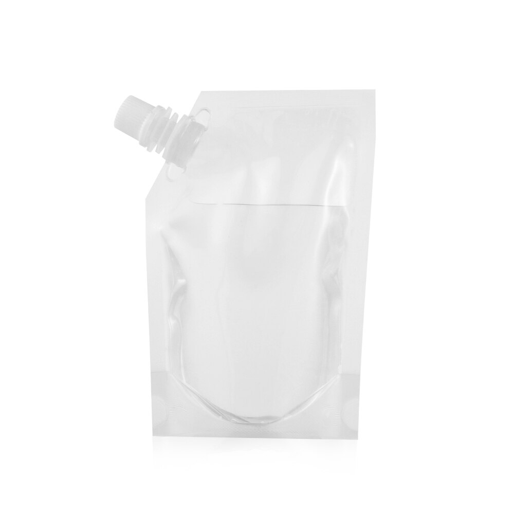 Food Grade Material Spout Pouch Travel Container Juice Stockpile Stand-up Wine Milk Coffee Liquid Flask Storage Bag With Funnel: Bag-235ml