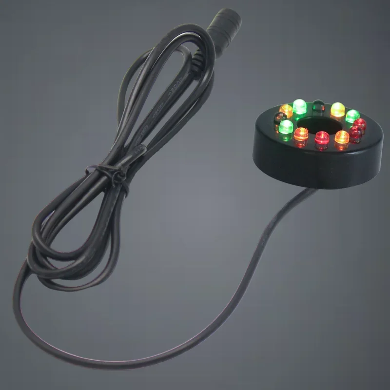 USB LED-verlichting Kleurrijk licht DC waterdichte ronde lamp met gat voor aquarium zwembad tuin aquarium decoratieve verlichting