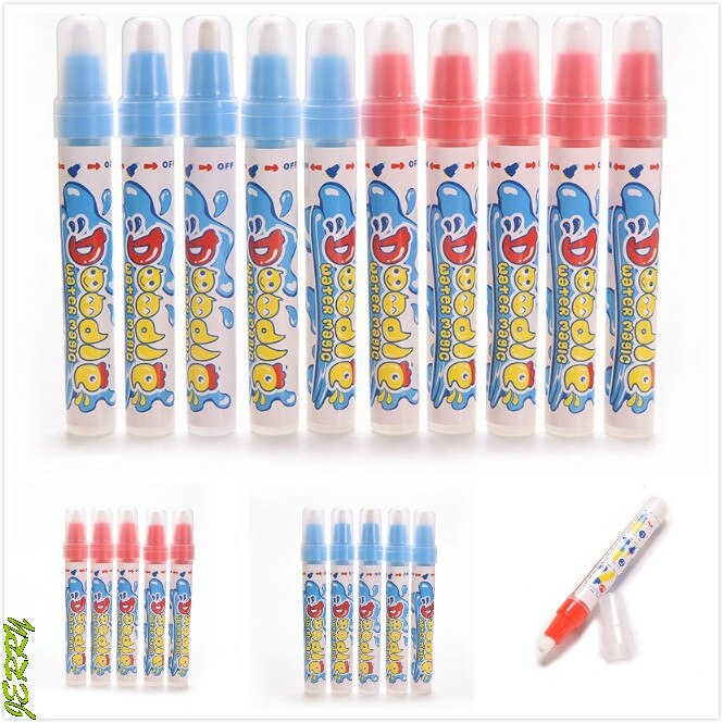 Stylo magique pour dessin à l'eau Aquadoodle, jouet éducatif, stylo de remplacement, "il suffit d'ajouter de l'eau", rouge et bleu, 1 pièces, nouveauté