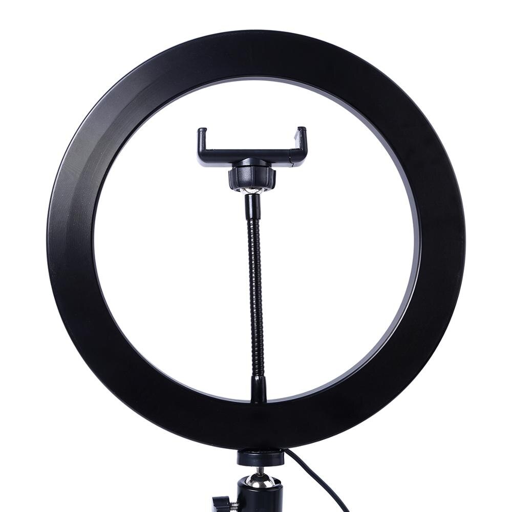 Fotografia doprowadziło Selfie lampa pierścieniowa 10 cali możliwość przyciemniania aparat telefon lampa pierścieniowa 26cm ze statywami stołowymi robić makijażu wideo portret na żywo