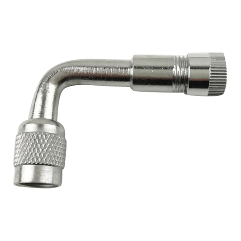 Válvula de neumático de latón con ángulo de 45/90/135 grados, vástago de válvula Schrader con adaptador de extensión, vástago de aire para válvula de neumático, extensor,
