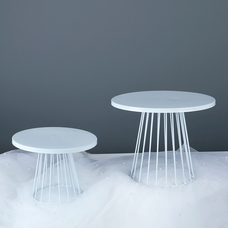 Metalen Cake Stand Bruiloft Wit Goud Dessert Display Rack Verjaardag Partij Decoratie Cupcake Stand Voedsel Taart Lade 20/ 25cm