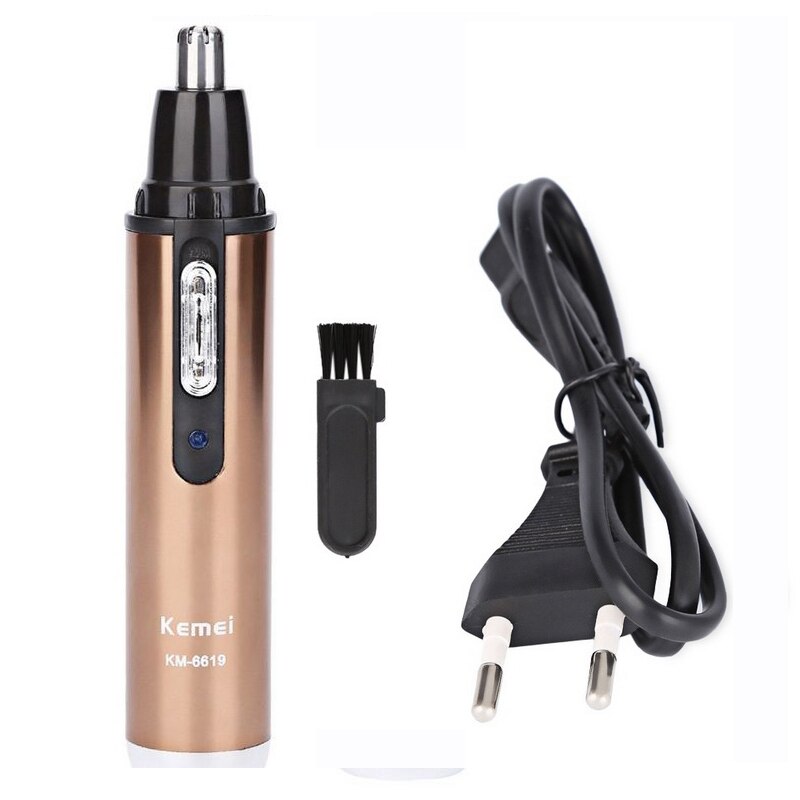 KM-6619 cuidado facial eléctrico Personal Trimmer de pelo para hombre mujer ceja, oreja nariz Trimmer Removal Clipper Shaver