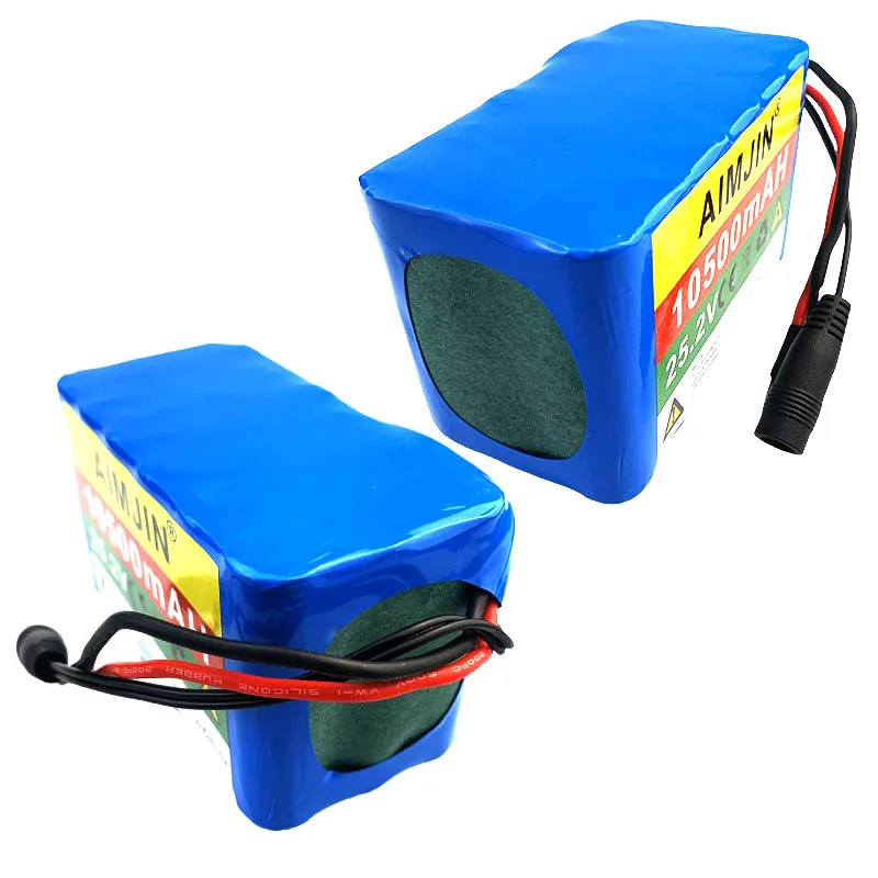 100% 24V 10Ah 6S3P 18650 Batterij Lithiumbatterij 25.2v 10000mAh Elektrische/Li-ion Batterij + Oplader