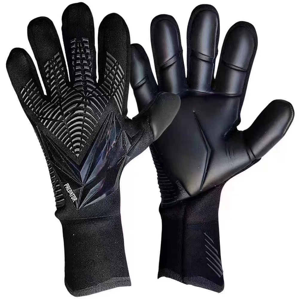 FußBall Neue Jugend Erwachsene Torwarthandschuhe Latex Verschleißfeste und rutschfeste Torwarthandschuhe für Wettkampftraining: M/L / verrotten