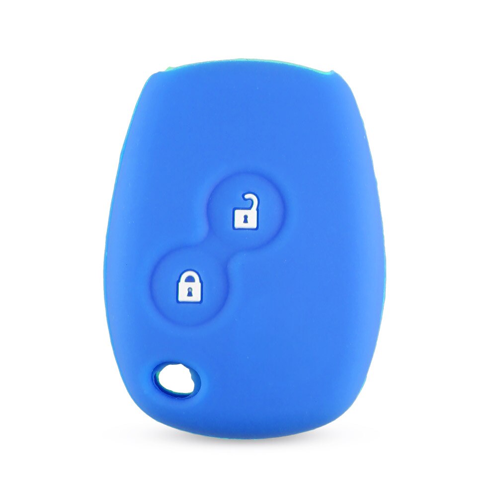 Dandkey silikone bilnøgle cover til renault kangoo dacia scenic megane sandero captur twingo modu bil fjernbetjening