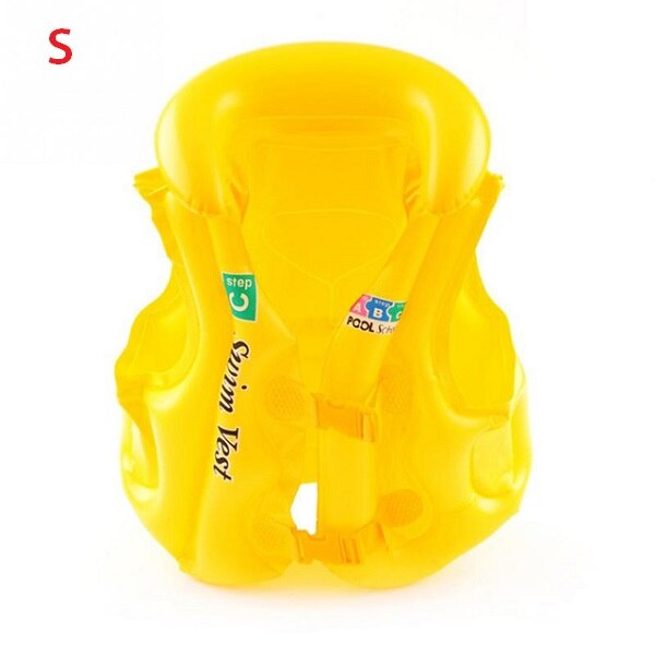 Kinderen Zwemmen Opblaasbare Zwembaden Vest Verstelbare PVC Kids 'Drijft Baby Water fun speelgoed Badpak Kinderen Water Speelgoed: Yellow S