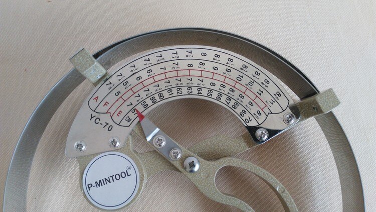 Professionelle Hütte kappe Lineal messer, Hütte messung werkzeuge, kappe größe Sauerei werkzeuge, fabrik preis