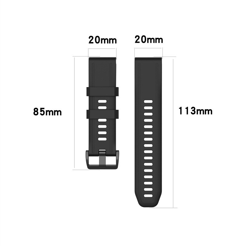 Dla Garmin Fenix 7s 6S 5S Watchband 20mm pasek do bransoletki dla Fenix 6s Pro 5s Plus opaska silikonowa szybka wymiana opaska na nadgarstek