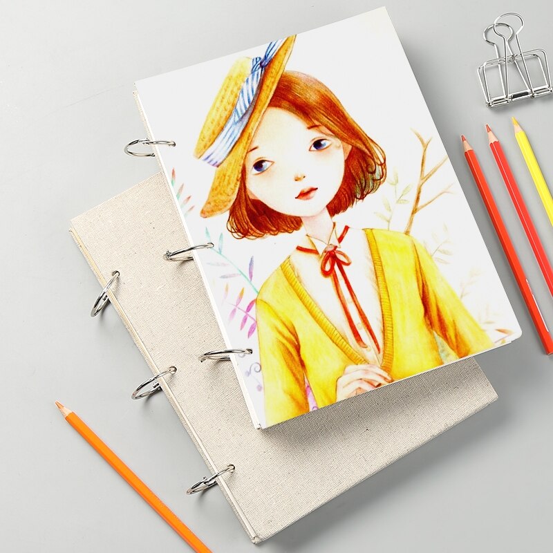 60page/8K/16K/32K Sketch Paper Sketchbook For Drawing Painting Diary Notebook Notepad Stationery Art Supplies Water