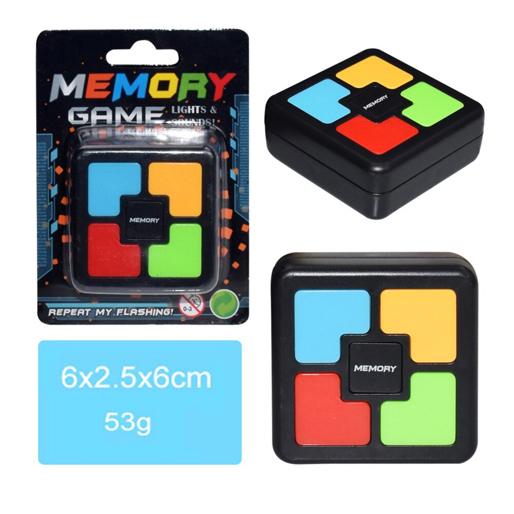Memory Training Toys Game Lights and Sounds Repeat My Flashing Souptoys Electronic Console Puzzles Anti-Stress Toy